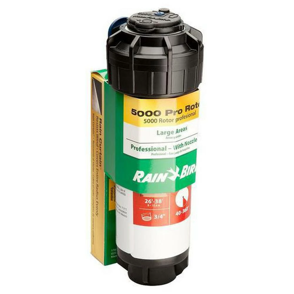 Rain Bird 5000 Plus Series 3/4 in. 360° Spray Radius Part Circle Sprinkler with SAM Check Valve